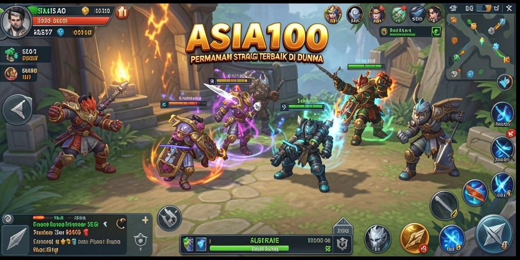 Tampilan gameplay ASIA100 yang menarik dan penuh tantangan.