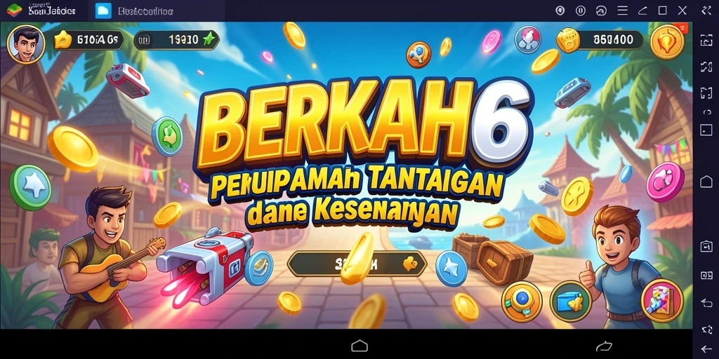 Tangkapan layar permainan BERKAH6 yang menunjukkan aksi gameplay Arcade yang seru.