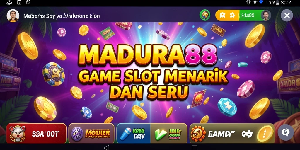 Tampilan menarik dari gameplay Slot di MADURA88.
