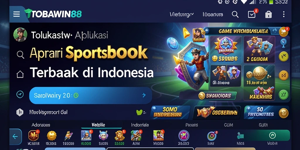 Screenshot utama TOBAWIN88 menampilkan tampilan taruhan olahraga yang menarik.
